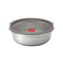 Load image into Gallery viewer, Black & Blum Stainless Steel Round Multi Function Food Bowl Small 650ml