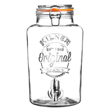 Load image into Gallery viewer, Kilner Clip Top Drinks Dispenser - Round, 8 Litre