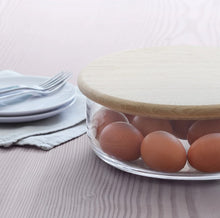 Load image into Gallery viewer, LSA Dine Bowl/Container with Oak Lid - 26.5cm