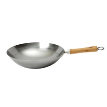 Load image into Gallery viewer, School Of Wok 'Wok & Roll' Carbon Steel Authentic Round Bottom Wok - 13"