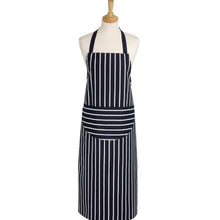 Load image into Gallery viewer, Dexam Long Butchers Stripe Apron - Navy