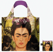 Load image into Gallery viewer, LOQI Frida Kahlo Self Portrait with Hummingbird Recycled Bag