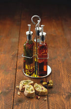 Load image into Gallery viewer, World of Flavours Italian 3 Bottle Oil & Vinegar Set with Stand 270ml