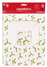 Load image into Gallery viewer, Anniversary House Holly Cupcake Box for 6 Cupcakes