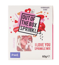 Load image into Gallery viewer, PME Out Of The Box Sprinkle Mix - I love you
