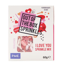Load image into Gallery viewer, PME Out Of The Box Sprinkle Mix - I love you