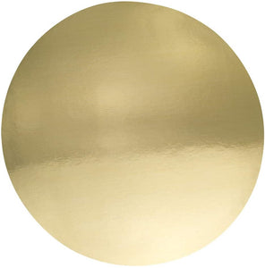 PME Pack of 3 Round Mirrored Cake Card - Gold (6")