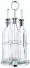 Load image into Gallery viewer, World of Flavours Italian 3 Bottle Oil & Vinegar Set with Stand 270ml