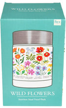 Load image into Gallery viewer, Rex 450ml Stainless Steel Food Flask - Wild Flowers