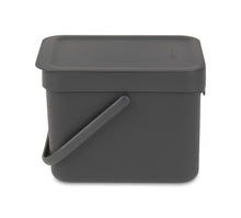 Load image into Gallery viewer, Brabantia Sort & Go 6L Bin - Dark Grey