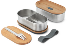 Load image into Gallery viewer, Black & Blum Steel Bento Box - Almond/Grey
