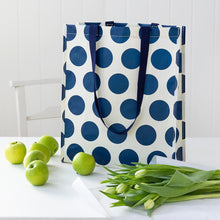 Load image into Gallery viewer, Rex Shopping Bag - Navy On White Spotlight