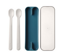 Load image into Gallery viewer, Mepal Mio Feeding Spoon Set of 2 - Deep Blue