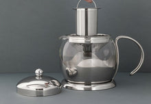 Load image into Gallery viewer, La Cafetière Le Teapot Glass Tea Infuser, 4-Cup, Stainless Steel