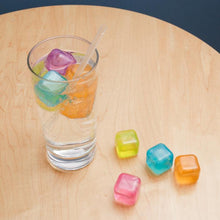 Load image into Gallery viewer, Kikkerland Coloured Reusable Ice Cubes - Pack of 30
