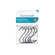 Load image into Gallery viewer, KitchenCraft Pk5 Chrome Plated 'S' Hooks 80mm