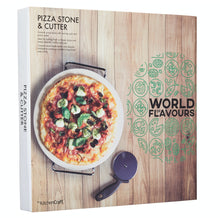 Load image into Gallery viewer, World of Flavours Pizza Stone Set