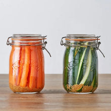 Load image into Gallery viewer, Kilner Clip Top Jar - Round, 1 Litre