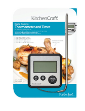 Load image into Gallery viewer, KitchenCraft Digital Cooking Thermometer & Timer