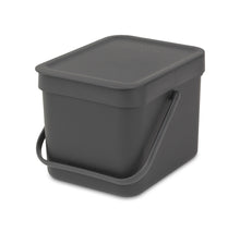 Load image into Gallery viewer, Brabantia Sort & Go 6L Bin - Dark Grey