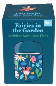 Rex 280ml Stainless Steel Food Flask - Fairies in the Garden