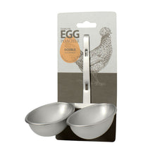 Load image into Gallery viewer, Eddingtons Double Silver Egg Poacher