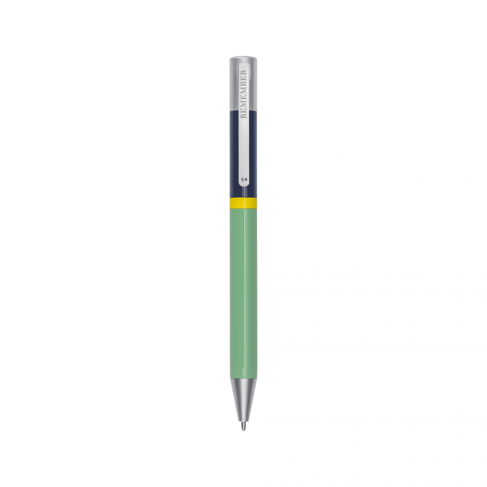 Remember Green Grey Ballpoint Pen
