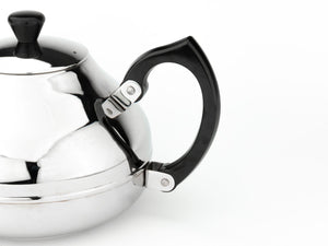 Bredemeijer Ceylon Teapot - Stainless Steel, Shiny Finish/Black Fittings, 1.25 Litre
