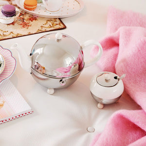 Bredemeijer Cosy Teapot, Cream White/Shiny, 1.3 Litre