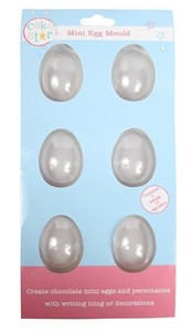 6 Mini Chocolate Egg Moulds - Smooth