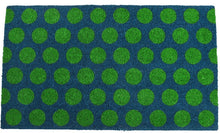 Load image into Gallery viewer, Rex Doormat - Green On Blue Spotlight