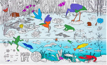 Load image into Gallery viewer, Pond life table cloth
