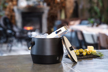 Load image into Gallery viewer, Leopold Vienna Double Walled Ice Bucket Set - Black, 1 Litre