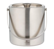 Load image into Gallery viewer, Viners Barware Double Wall Ice Bucket - 1.5 Litre, Silver
