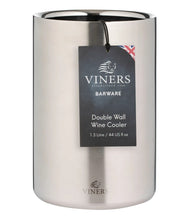 Load image into Gallery viewer, Viners Barware Double Wall Wine Cooler -  1.3 Litre, Silver
