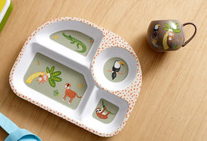 Ladelle Kids Divided Plate - Jungle