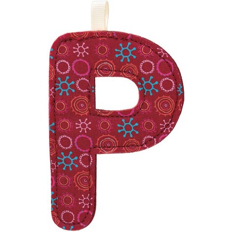 Fabric letter P