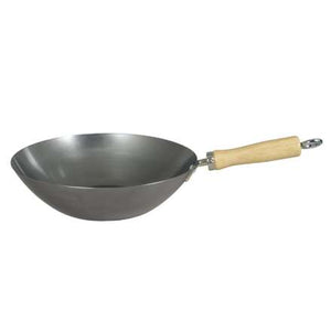 Dexam Standard Gauge Carbon Steel Wok - 10.5"