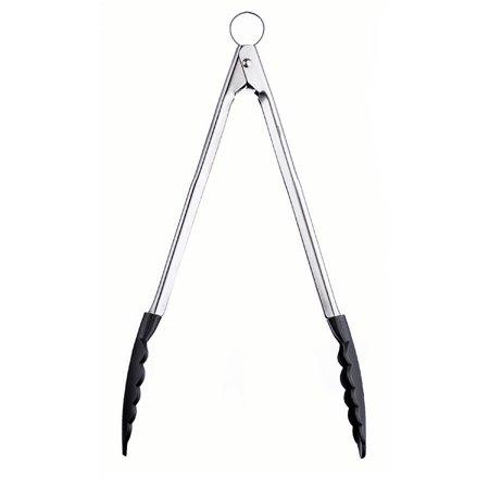Cuisipro Silicone Locking Tongs Black - 30cm