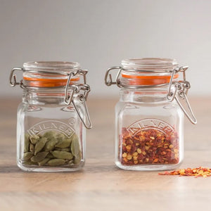 Kilner Clip Top Jar - Square/Spice, 70ml