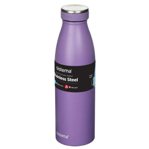 Sistema Stainless Steel Bottle 500ml - Assorted colours