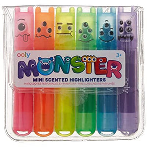 Mini Monster Scented Highlighter Markers - Set of 6
