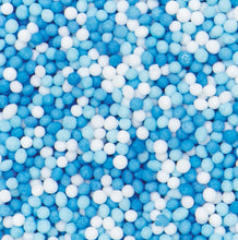 Load image into Gallery viewer, Decora Mini Sugar Pearls - White, Light Blue &amp; Blue
