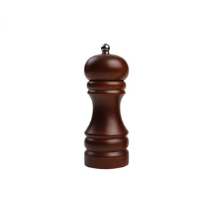 T&G Dark Stained Hevea Capstan Pepper Mill - 15cm