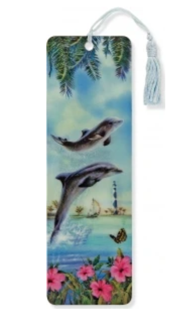 3D Dolphin Bookmark