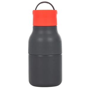 Lund Active Water Bottle 250ml - Grey & Coral