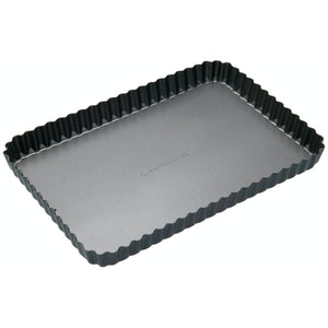 MasterClass Non-Stick Fluted Rectangular Flan/Quiche Tin - 31cm