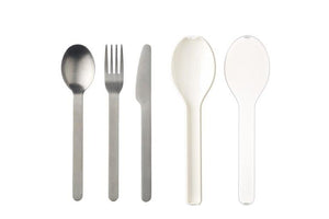 Mepal Ellipse Cutlery Set - White