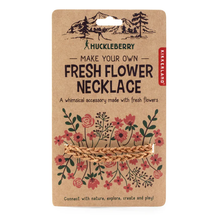 Load image into Gallery viewer, Huckleberry Fresh Flower Necklace
