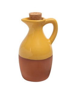 Dexam Sintra Glazed Terracotta Oil Drizzler - Yellow Ochre